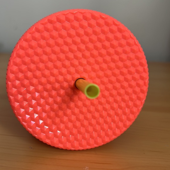 Starbucks Dragonfruit Studded Bling Venti Tumbler Cup Glossy Neon Yellow Pink - Picture 5 of 5